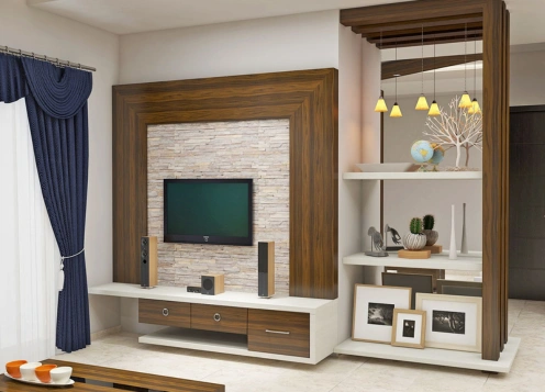 Modern, sleek TV cabinet with lots of storage & stylish design ideal for arranging your media center.
