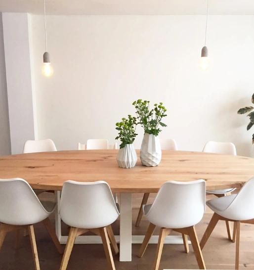 Modern Kitchen & Dinning Table Interior in Coimbatore